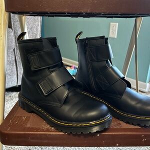 Black Leather Doc Martens men or women